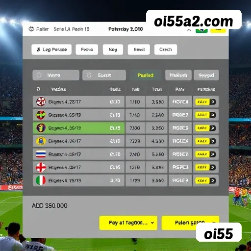 Apostas futebol ao vivo oi55 - odds competitivas